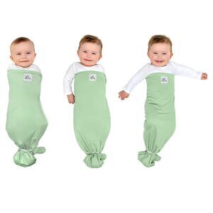 The Ollie World Lot Of Two Swaddle Blankets Newborn OS Green Blue Sleepwear